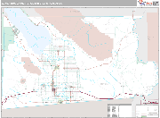 El Centro Wall Map Premium Style